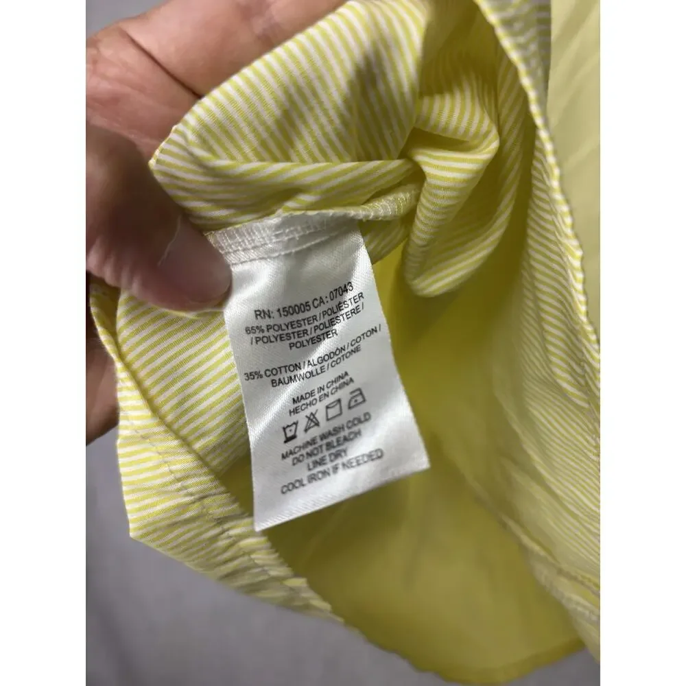 DRA Los Angeles Womans Size M Anthropologie Blouse Bell sleeves & Ruffles